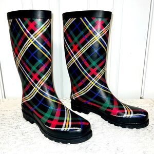 Sugar Raffle Women's Waterproof Rain Boots Sz.9